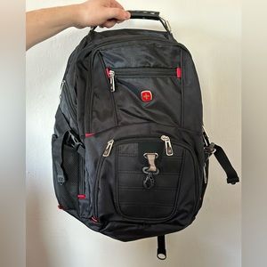 Swiss Gear backpack with media hookup.